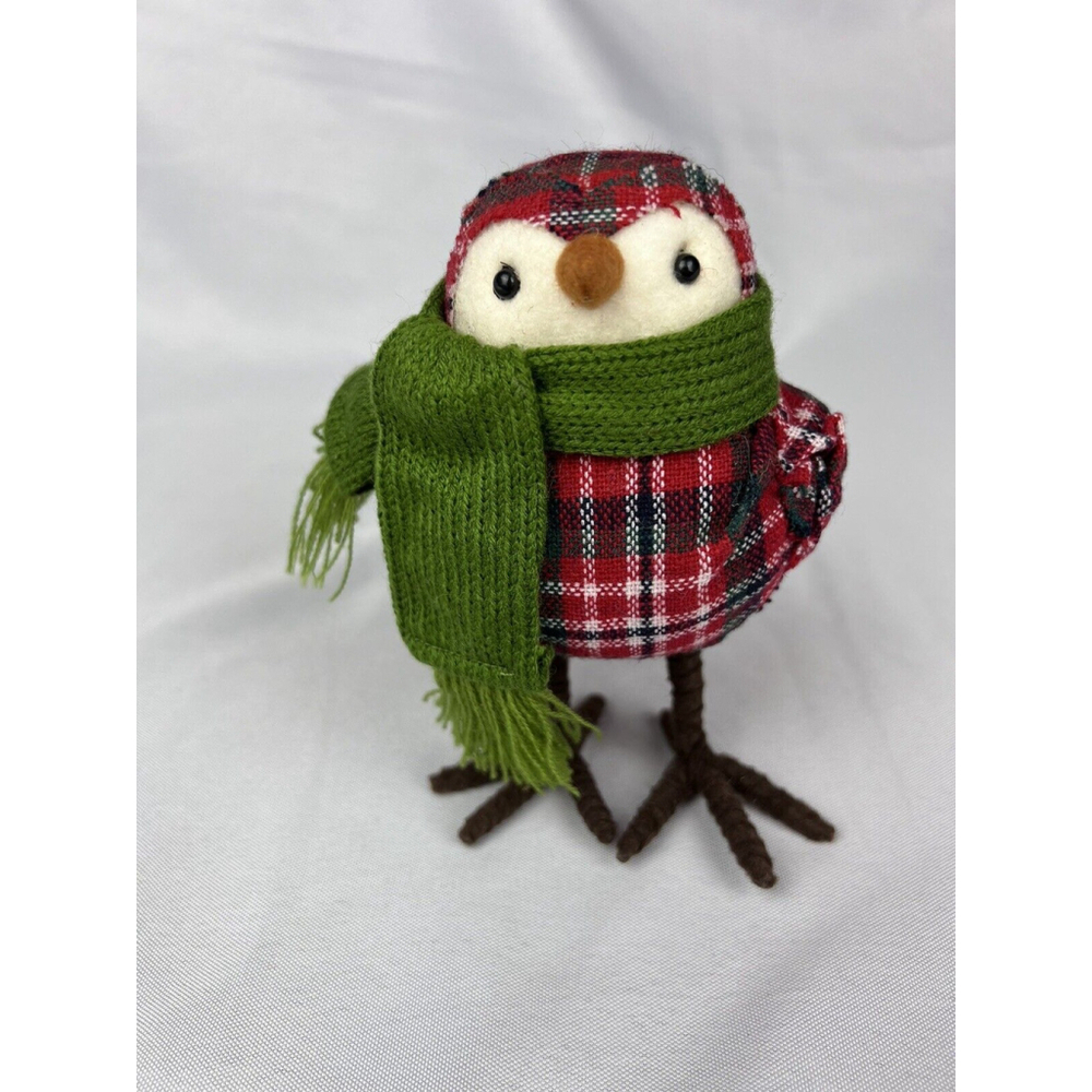 Target 2013 Holiday Featherly Friend Bird Christmas Wondershop green Scarf Plaid
